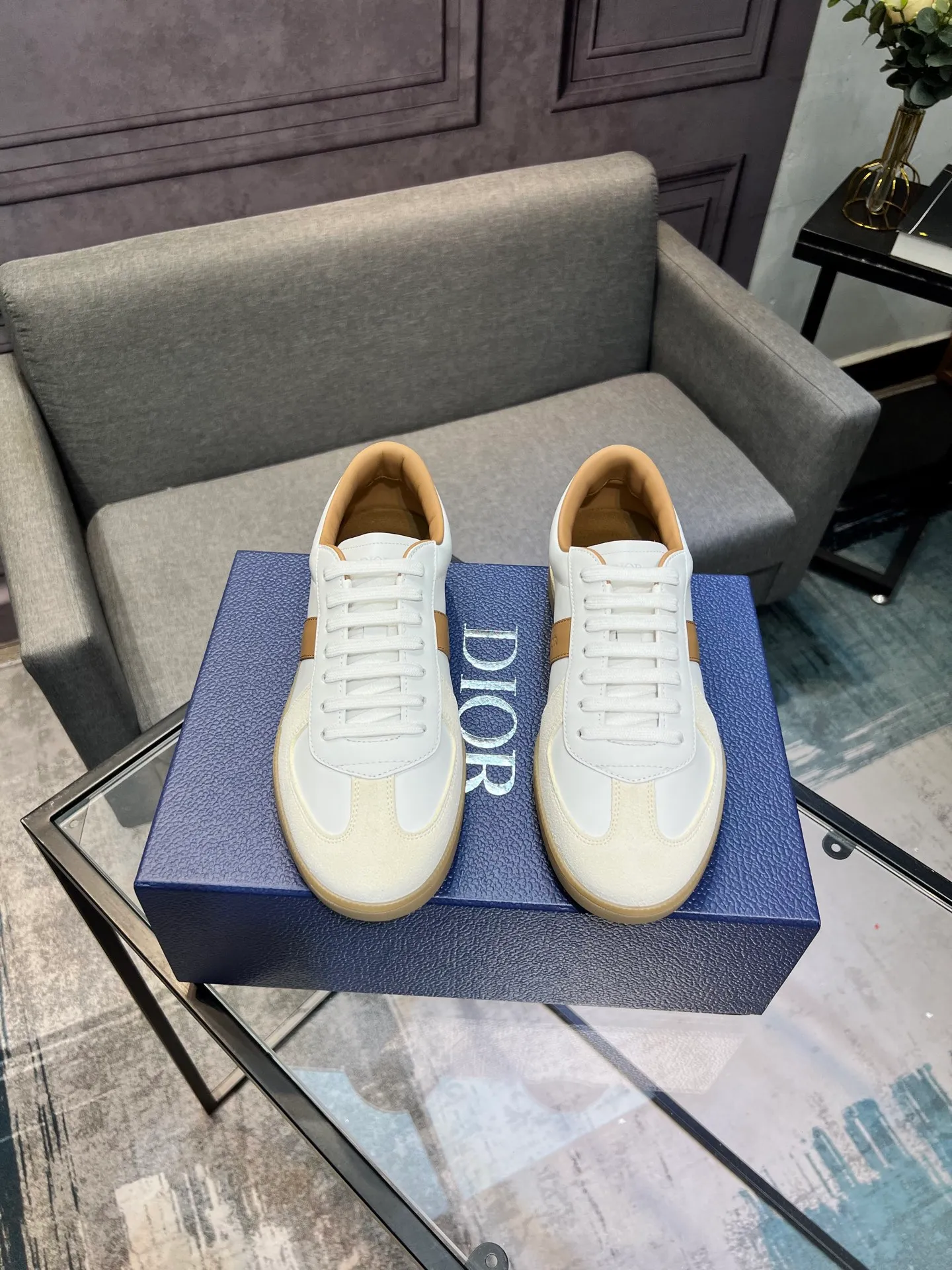 Men's men's shoes 💰560〖Audio⁠Di‎〗Dior2025⁠new‎ B01 training⁠德‎shoes Material⁠surface‎: layer⁠head‎leather⁠cow‎+lining cowhide‎ TPU original bottom⁠large⁠version‎ code number‎: male 39-45 <Male 38 46 done>